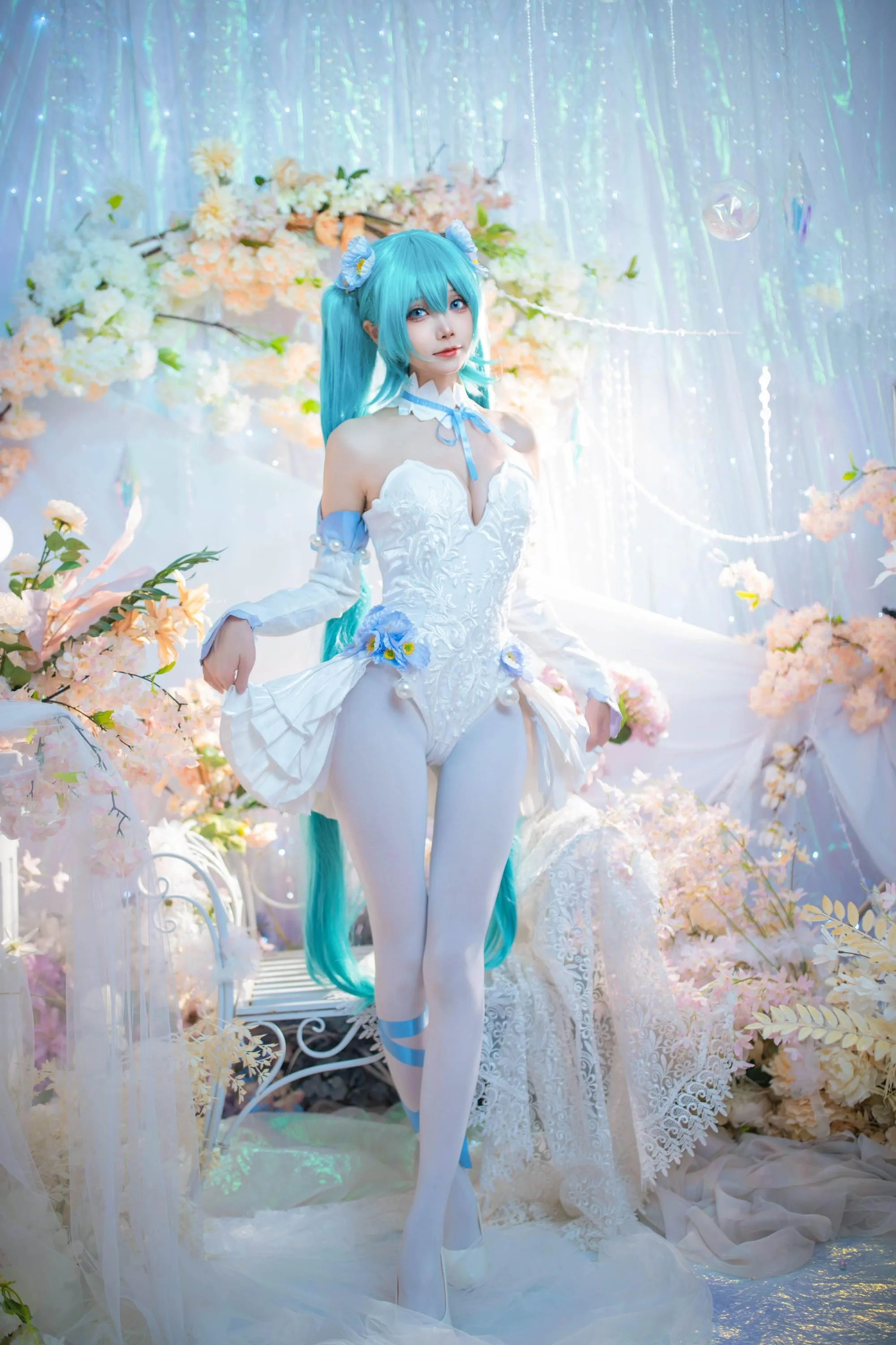 艾西Aiwest – NO.011 初音 粉蝶花 [42P]插图